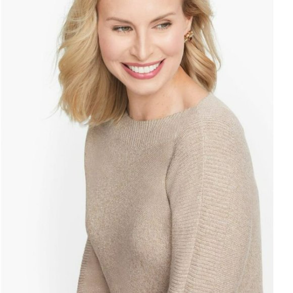 Talbots Bateau Shimmer Dolman Sleeve Sweater L - Picture 2 of 8